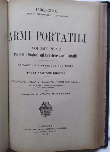 libro armi portatili 1916 gucci